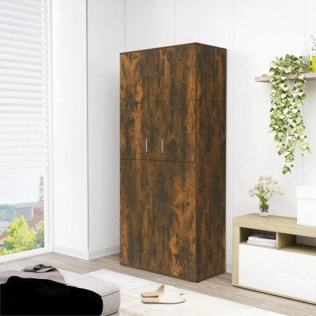 vidaXL Schuhschrank Räuchereiche 80x39x178 cm Holzwerkstoff