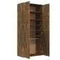 vidaXL Schuhschrank Räuchereiche 80x39x178 cm Holzwerkstoff vidaXL Schuhschrank Räuchereiche 80x39x178 cm Holzwerkstoff