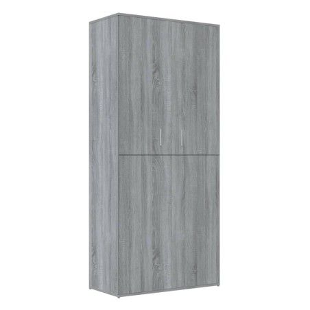 vidaXL Schuhschrank Grau Sonoma 80x39x178 cm Holzwerkstoff