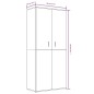 vidaXL Schuhschrank Braun Eichen-Optik 80x39x178 cm Holzwerkstoff vidaXL Schuhschrank Braun Eichen-Optik 80x39x178 cm Holzwerkstoff