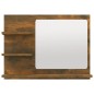 vidaXL Badspiegel Räuchereiche 60x10,5x45 cm Holzwerkstoff vidaXL Badspiegel Räuchereiche 60x10,5x45 cm Holzwerkstoff