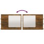 vidaXL Badspiegel Räuchereiche 60x10,5x45 cm Holzwerkstoff vidaXL Badspiegel Räuchereiche 60x10,5x45 cm Holzwerkstoff