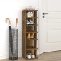 vidaXL Schuhregal Räuchereiche 27,5x27x102 cm Holzwerkstoff vidaXL Schuhregal Räuchereiche 27,5x27x102 cm Holzwerkstoff