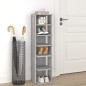 vidaXL Schuhregal Grau Sonoma 27,5x27x102 cm Holzwerkstoff vidaXL Schuhregal Grau Sonoma 27,5x27x102 cm Holzwerkstoff
