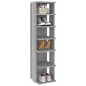 vidaXL Schuhregal Grau Sonoma 27,5x27x102 cm Holzwerkstoff vidaXL Schuhregal Grau Sonoma 27,5x27x102 cm Holzwerkstoff