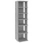 vidaXL Schuhregale 2 Stk. Grau Sonoma 27,5x27x102 cm Holzwerkstoff vidaXL Schuhregale 2 Stk. Grau Sonoma 27,5x27x102 cm Holzwerkstoff