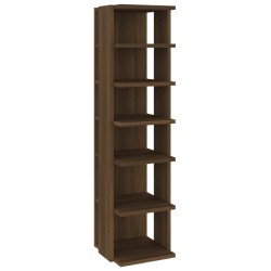 vidaXL Schuhregal Braun Eichen-Optik 27,5x27x102 cm Holzwerkstoff