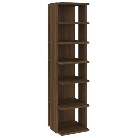 vidaXL Schuhregal Braun Eichen-Optik 27,5x27x102 cm Holzwerkstoff