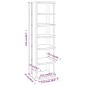 vidaXL Schuhregale 2 Stk. Braun Eiche 27,5x27x102 cm Holzwerkstoff vidaXL Schuhregale 2 Stk. Braun Eiche 27,5x27x102 cm Holzwerkstoff