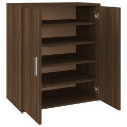 vidaXL Schuhschrank Braun Eichen-Optik 60x35x70 cm Holzwerkstoff