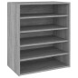 vidaXL Schuhschrank Grau Sonoma 60x35x70 cm Holzwerkstoff vidaXL Schuhschrank Grau Sonoma 60x35x70 cm Holzwerkstoff
