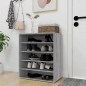 vidaXL Schuhschrank Grau Sonoma 60x35x70 cm Holzwerkstoff vidaXL Schuhschrank Grau Sonoma 60x35x70 cm Holzwerkstoff