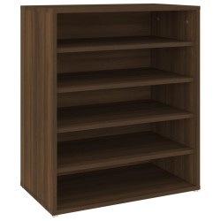 vidaXL Schuhschrank Braun Eichen-Optik 60x35x70 cm Holzwerkstoff