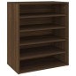 vidaXL Schuhschrank Braun Eichen-Optik 60x35x70 cm Holzwerkstoff