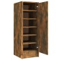 vidaXL Schuhregal Räuchereiche 32x35x92 cm Holzwerkstoff vidaXL Schuhregal Räuchereiche 32x35x92 cm Holzwerkstoff