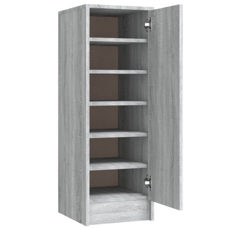 vidaXL Schuhregal Grau Sonoma 32x35x92 cm Holzwerkstoff