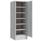 vidaXL Schuhregal Grau Sonoma 32x35x92 cm Holzwerkstoff vidaXL Schuhregal Grau Sonoma 32x35x92 cm Holzwerkstoff