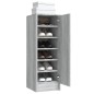 vidaXL Schuhregal Grau Sonoma 32x35x92 cm Holzwerkstoff vidaXL Schuhregal Grau Sonoma 32x35x92 cm Holzwerkstoff