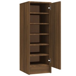vidaXL Schuhregal Braun Eichen-Optik 32x35x92 cm Holzwerkstoff