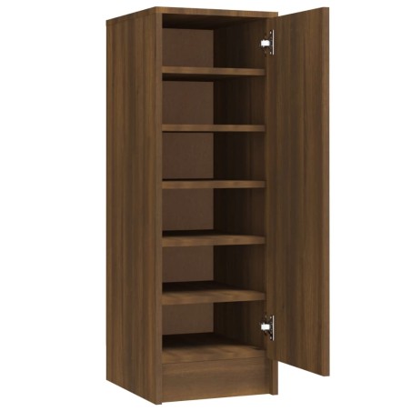 vidaXL Schuhregal Braun Eichen-Optik 32x35x92 cm Holzwerkstoff