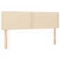Kopfteile 2 Stk. Creme 72x5x78/88 cm Stoff Kopfteile 2 Stk. Creme 72x5x78/88 cm Stoff