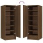 vidaXL Schuhregal Braun Eichen-Optik 32x35x92 cm Holzwerkstoff vidaXL Schuhregal Braun Eichen-Optik 32x35x92 cm Holzwerkstoff