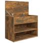 vidaXL Schuhbank Räuchereiche 60x30x45 cm Holzwerkstoff vidaXL Schuhbank Räuchereiche 60x30x45 cm Holzwerkstoff