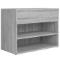 vidaXL Schuhbank Grau Sonoma 60x30x45 cm Holzwerkstoff vidaXL Schuhbank Grau Sonoma 60x30x45 cm Holzwerkstoff