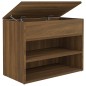 vidaXL Schuhbank Braun Eichen-Optik 60x30x45 cm Holzwerkstoff vidaXL Schuhbank Braun Eichen-Optik 60x30x45 cm Holzwerkstoff