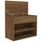 vidaXL Schuhbank Braun Eichen-Optik 60x30x45 cm Holzwerkstoff vidaXL Schuhbank Braun Eichen-Optik 60x30x45 cm Holzwerkstoff