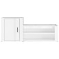 vidaXL Schuhschrank Hochglanz-Weiß 130x35x54 cm Holzwerkstoff vidaXL Schuhschrank Hochglanz-Weiß 130x35x54 cm Holzwerkstoff