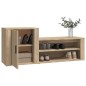 vidaXL Schuhschrank Sonoma-Eiche 130x35x54 cm Holzwerkstoff vidaXL Schuhschrank Sonoma-Eiche 130x35x54 cm Holzwerkstoff