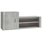 vidaXL Schuhschrank Betongrau 130x35x54 cm Holzwerkstoff vidaXL Schuhschrank Betongrau 130x35x54 cm Holzwerkstoff