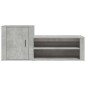 vidaXL Schuhschrank Betongrau 130x35x54 cm Holzwerkstoff vidaXL Schuhschrank Betongrau 130x35x54 cm Holzwerkstoff