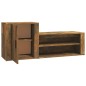 vidaXL Schuhschrank Räuchereiche 130x35x54 cm Holzwerkstoff vidaXL Schuhschrank Räuchereiche 130x35x54 cm Holzwerkstoff