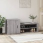 vidaXL Schuhschrank Grau Sonoma 130x35x54 cm Holzwerkstoff vidaXL Schuhschrank Grau Sonoma 130x35x54 cm Holzwerkstoff