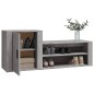 vidaXL Schuhschrank Grau Sonoma 130x35x54 cm Holzwerkstoff vidaXL Schuhschrank Grau Sonoma 130x35x54 cm Holzwerkstoff