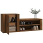 vidaXL Schuhschrank Braun Eichen-Optik 130x35x54 cm Holzwerkstoff vidaXL Schuhschrank Braun Eichen-Optik 130x35x54 cm Holzwerkstoff