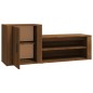 vidaXL Schuhschrank Braun Eichen-Optik 130x35x54 cm Holzwerkstoff vidaXL Schuhschrank Braun Eichen-Optik 130x35x54 cm Holzwerkstoff