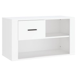 vidaXL Schuhschrank Weiß 80x35x45 cm Holzwerkstoff