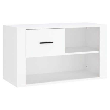 vidaXL Schuhschrank Weiß 80x35x45 cm Holzwerkstoff