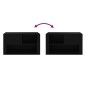 vidaXL Schuhschrank Schwarz 80x35x45 cm Holzwerkstoff