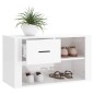 vidaXL Schuhschrank Hochglanz-Weiß 80x35x45 cm Holzwerkstoff vidaXL Schuhschrank Hochglanz-Weiß 80x35x45 cm Holzwerkstoff