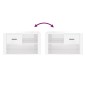 vidaXL Schuhschrank Hochglanz-Weiß 80x35x45 cm Holzwerkstoff vidaXL Schuhschrank Hochglanz-Weiß 80x35x45 cm Holzwerkstoff
