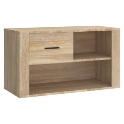 vidaXL Schuhschrank Sonoma-Eiche 80x35x45 cm Holzwerkstoff