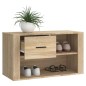 vidaXL Schuhschrank Sonoma-Eiche 80x35x45 cm Holzwerkstoff