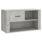 vidaXL Schuhschrank Betongrau 80x35x45 cm Holzwerkstoff vidaXL Schuhschrank Betongrau 80x35x45 cm Holzwerkstoff
