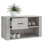 vidaXL Schuhschrank Betongrau 80x35x45 cm Holzwerkstoff vidaXL Schuhschrank Betongrau 80x35x45 cm Holzwerkstoff