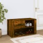 vidaXL Schuhschrank Räuchereiche 80x35x45 cm Holzwerkstoff vidaXL Schuhschrank Räuchereiche 80x35x45 cm Holzwerkstoff
