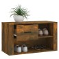vidaXL Schuhschrank Räuchereiche 80x35x45 cm Holzwerkstoff vidaXL Schuhschrank Räuchereiche 80x35x45 cm Holzwerkstoff